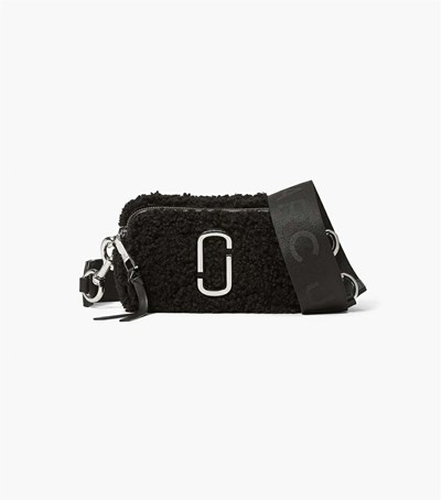 Black Marc Jacobs The Teddy Women's Snapshot Bags | XNG207491